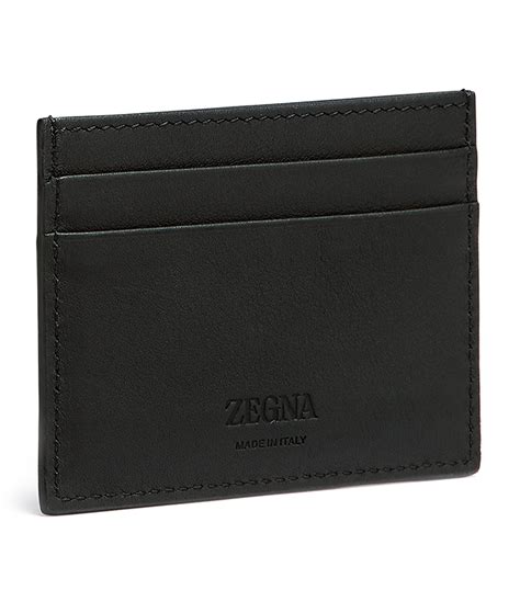 zegna leather card holders